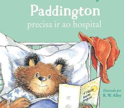 Capa do livro infantil Paddington precisa ir ao hospital