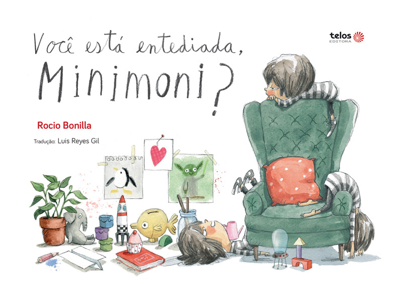 Capa do livro infantil Você está entediada Minimoni?